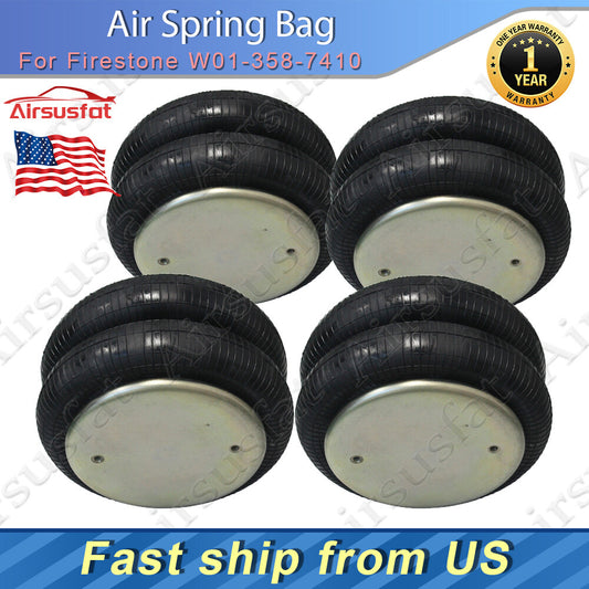 4Pcs Air Suspension Spring Bag Fit for Firestone W01-358-7410 Contitech