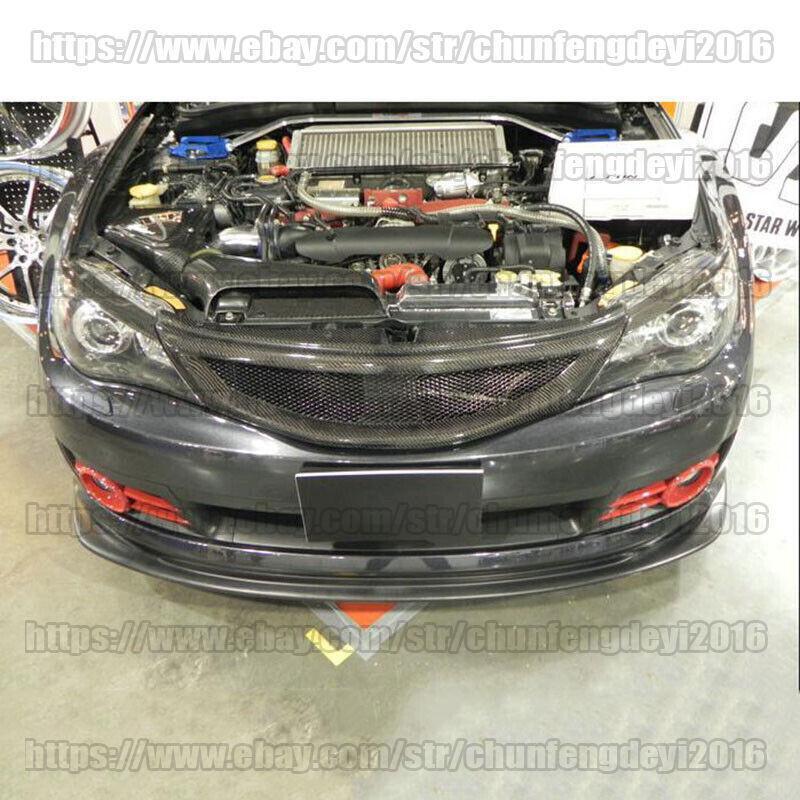 Real Carbon Fiber Front Mesh Grill Grille for 2008-11 for Subaru Impreza WRX STi 1pc