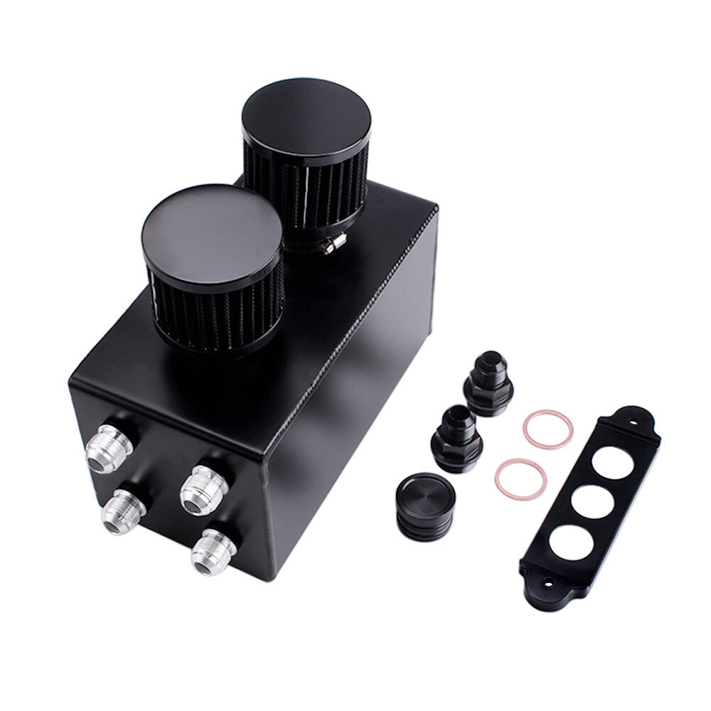 Pro Series Oil Catch Can For Integra 4 Port Black 10AN