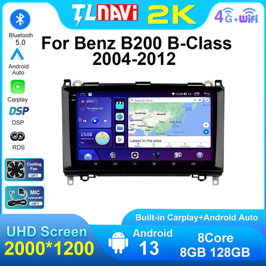 for Benz B Class B150 B160 170 B180 B200 B55 2004-2012 CarPlay Car Radio Screen