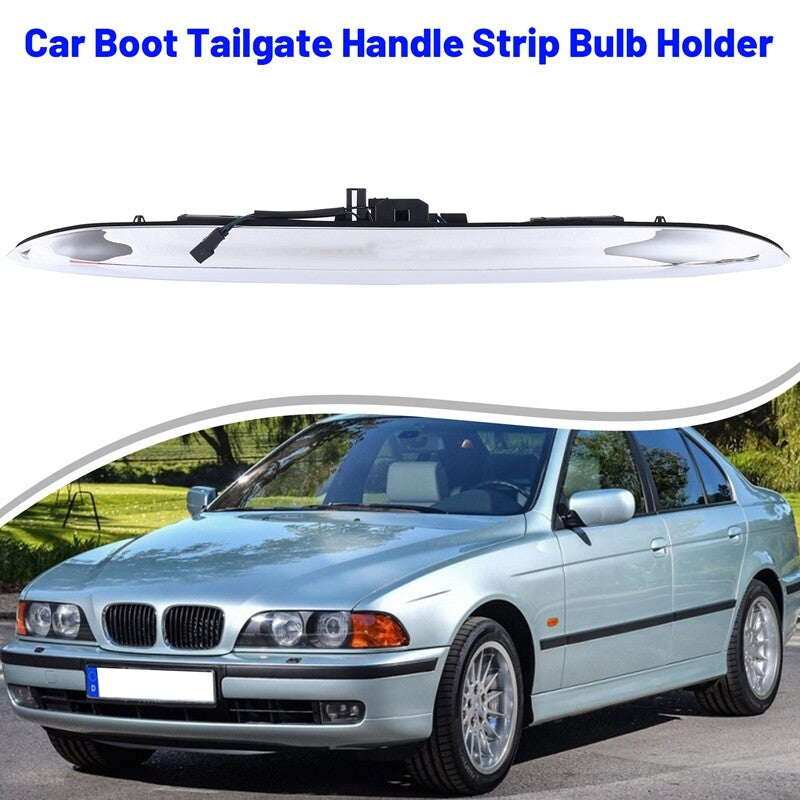 Boot-shaped trunk lid rear handle replacement part with key button for BMW 5 Series E39