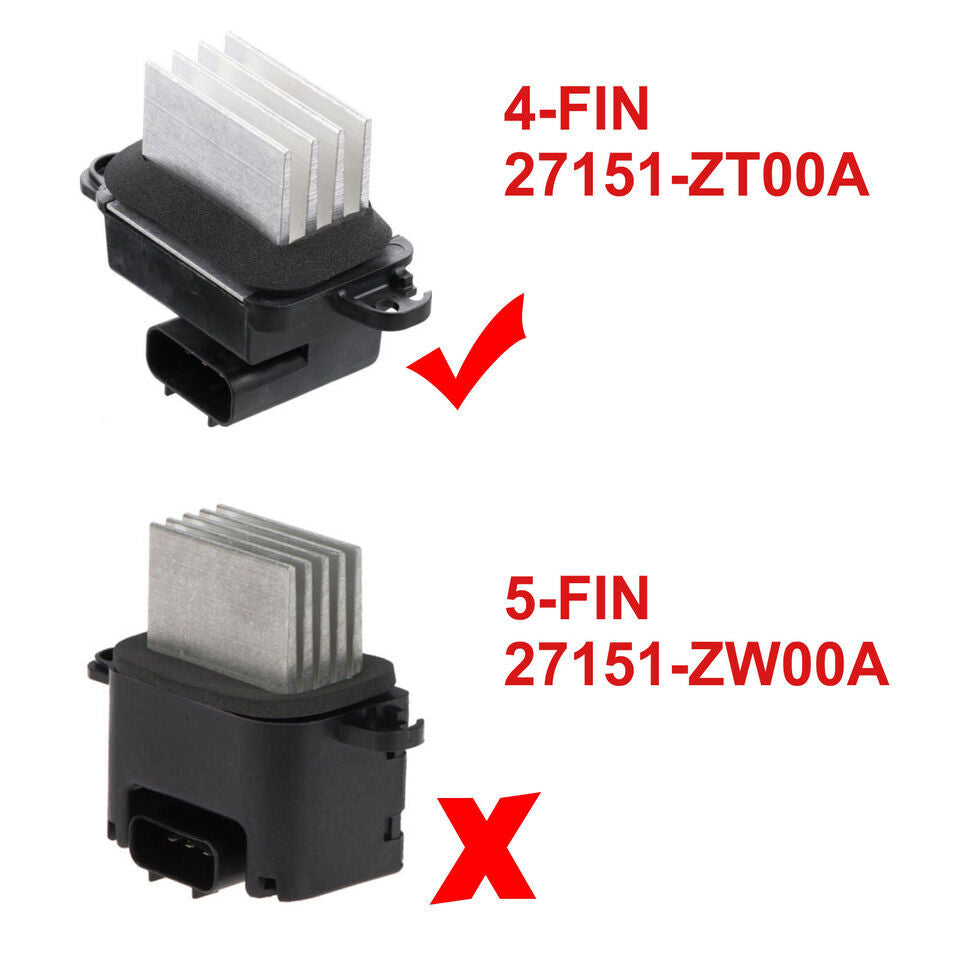 1x for Nissan Frontier Xterra Armada 27151-ZT00A NEW HVAC Blower Motor Resistor