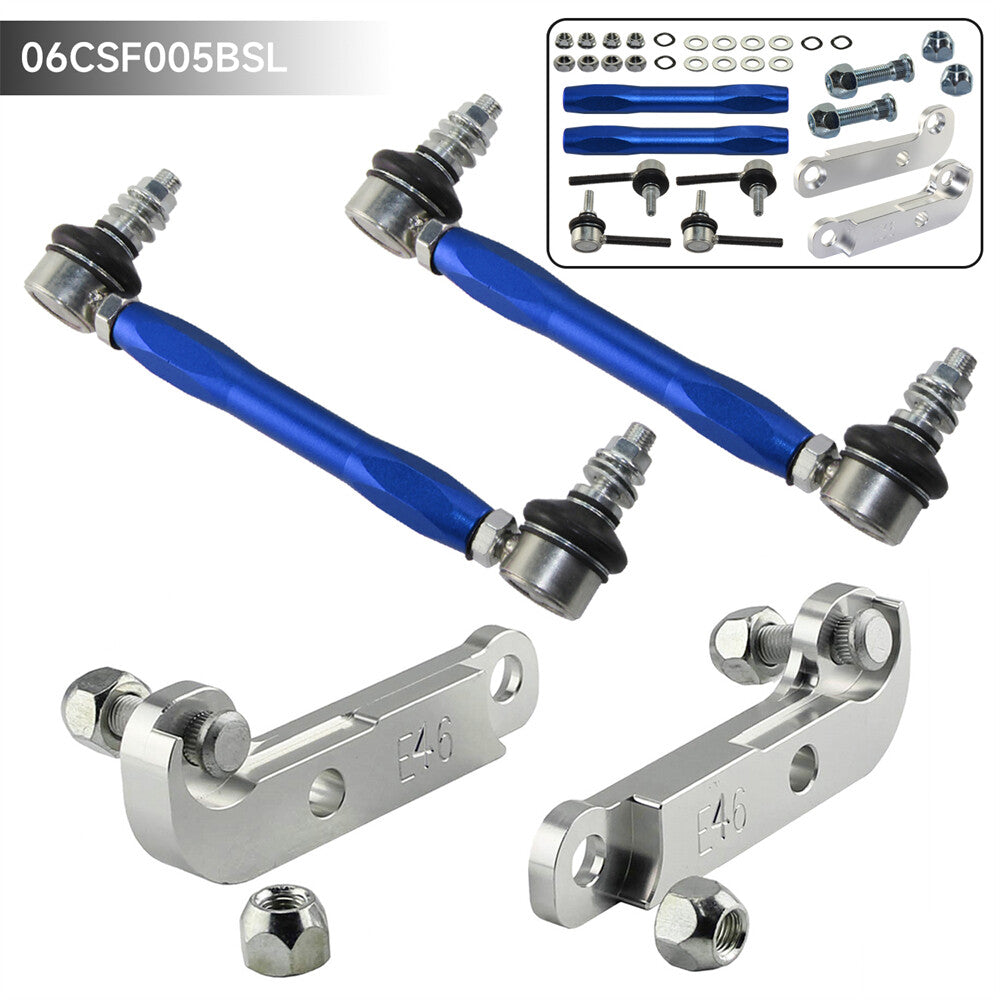 Tuning Drift Turn Angles 25%-30% +Sway Bar Drop Links Kit for BMW E46 M3 323i