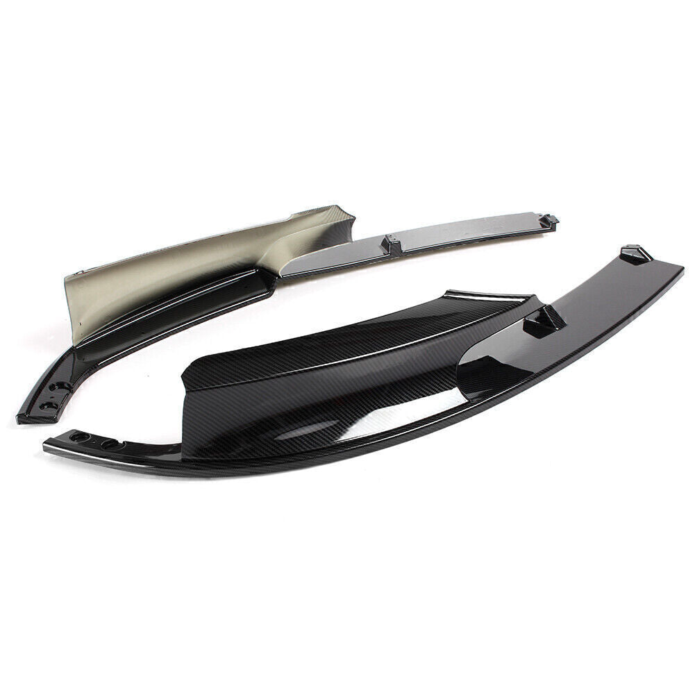 Front Bumper Lip Set Carbon Fiber Style Fit for BMW F30 3 Series M Style 2012-2018