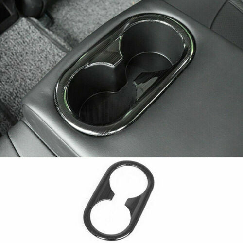 Fit for Kia K5 2021-2023Black Titanium Car Rear Water Cup Panel Frame Cover Trim