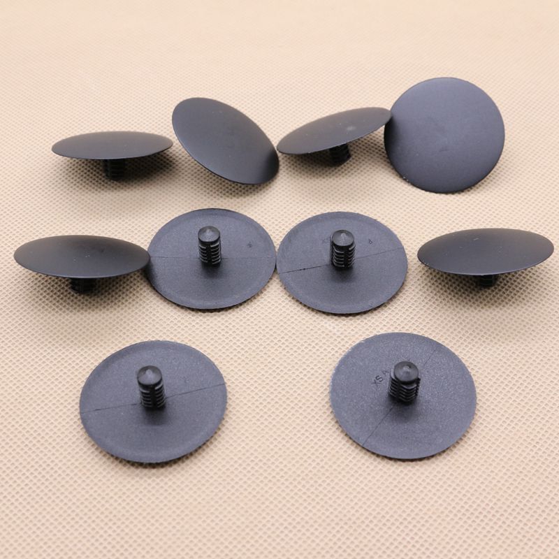 10-pack of black nylon-coated insulated fastener clips and rivets for GM 21039141