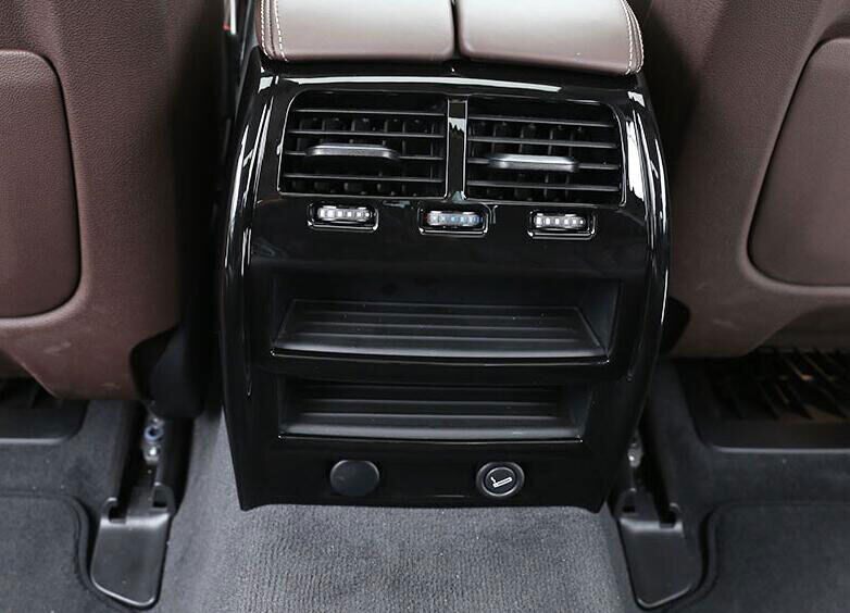 Rear Air Outlet Vent Panel Cover Trim for BMW 5 Series G30 2018-2019 ABS Black