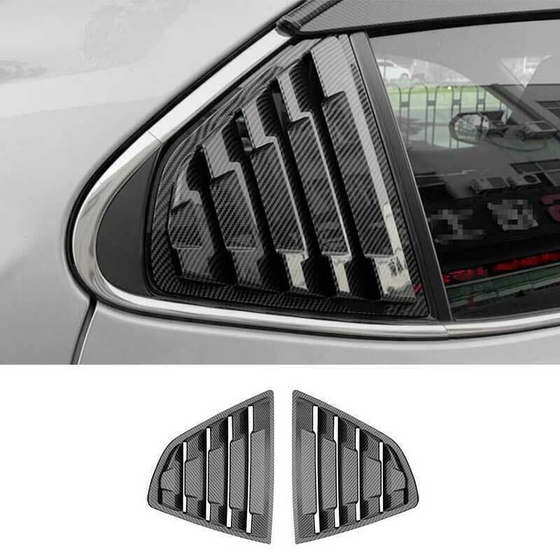 for Toyota for Camry 2018-2023 Carbon Print Side Window Louver Shutter Cover Trim 2X