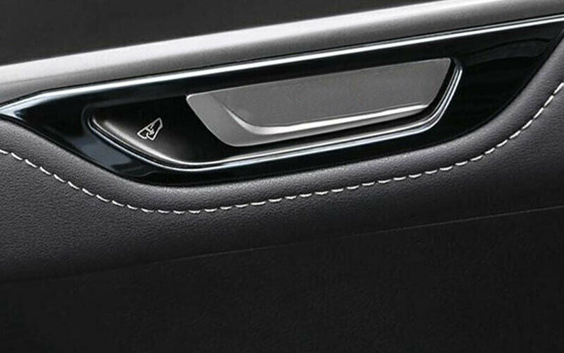 Black Titanium Inner Door Handle Frame Molding Trim for Lexus NX250 350 2022-23