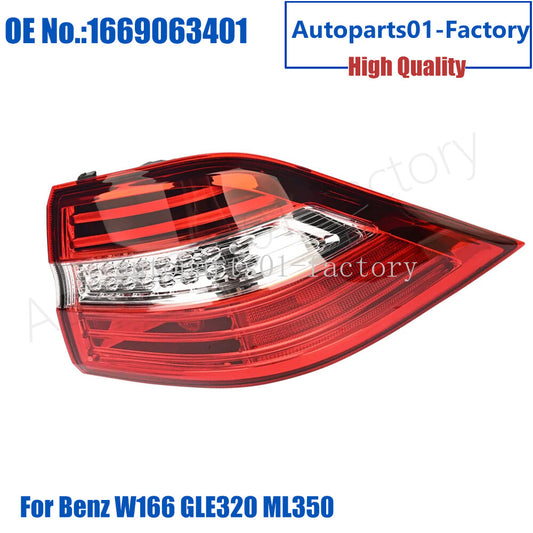 1Right Passenger Outer Side Tail Light for Mercedes Benz W166 GLE320 ML350