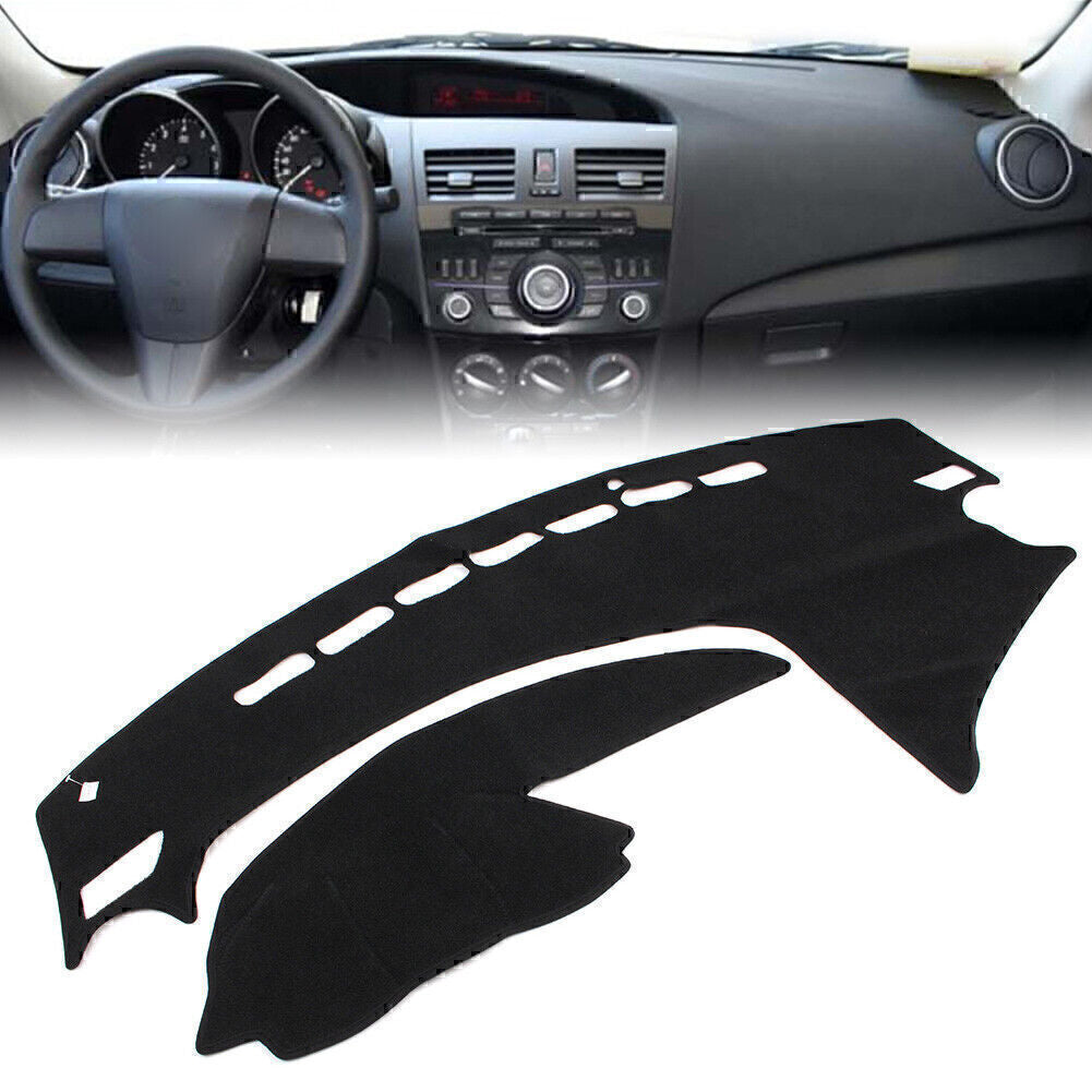 1x Black Dash Mat Dashboard Cover Dashmat Fit for Mazda 3 2009 2010 2011 2012 2013