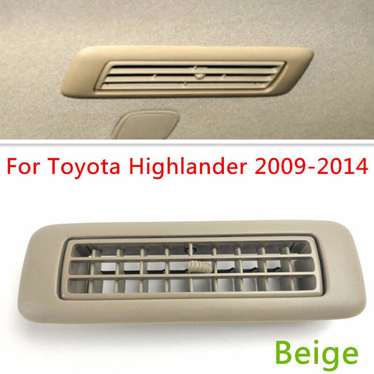 Beige Car Roof Panel Air Conditioner Vent Grille for Toyota Highlander 2009-2014