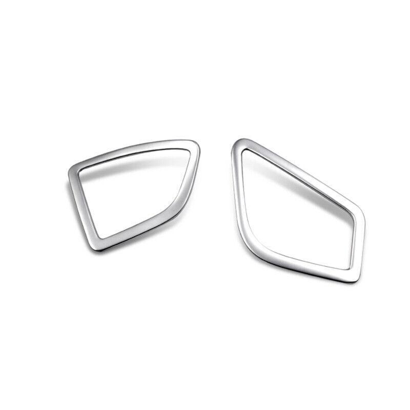 Dashboard Upper Air Outlet Vent Trim for BMW 3 4 Series GT 2013-19 Silver Steel