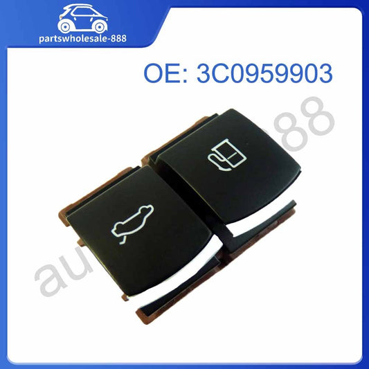 3C0959903 for VW for Passat CC Chrome Gas Fuel Tank Trunk Release Button Switch New