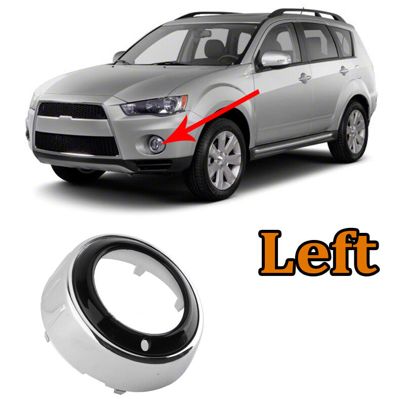 for Mitsubishi Outlander 2010-2012 ABS Chrome Front Left Bumper Fog Lamp Cover