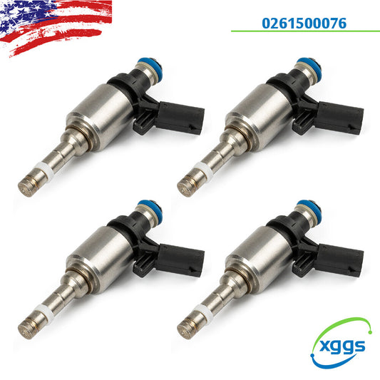 4-pack fuel injectors 0261500076 suitable for Volkswagen T5 Eos CC, for Audi for A4 , A3, for A5 , TT 2.0L turbocharged.