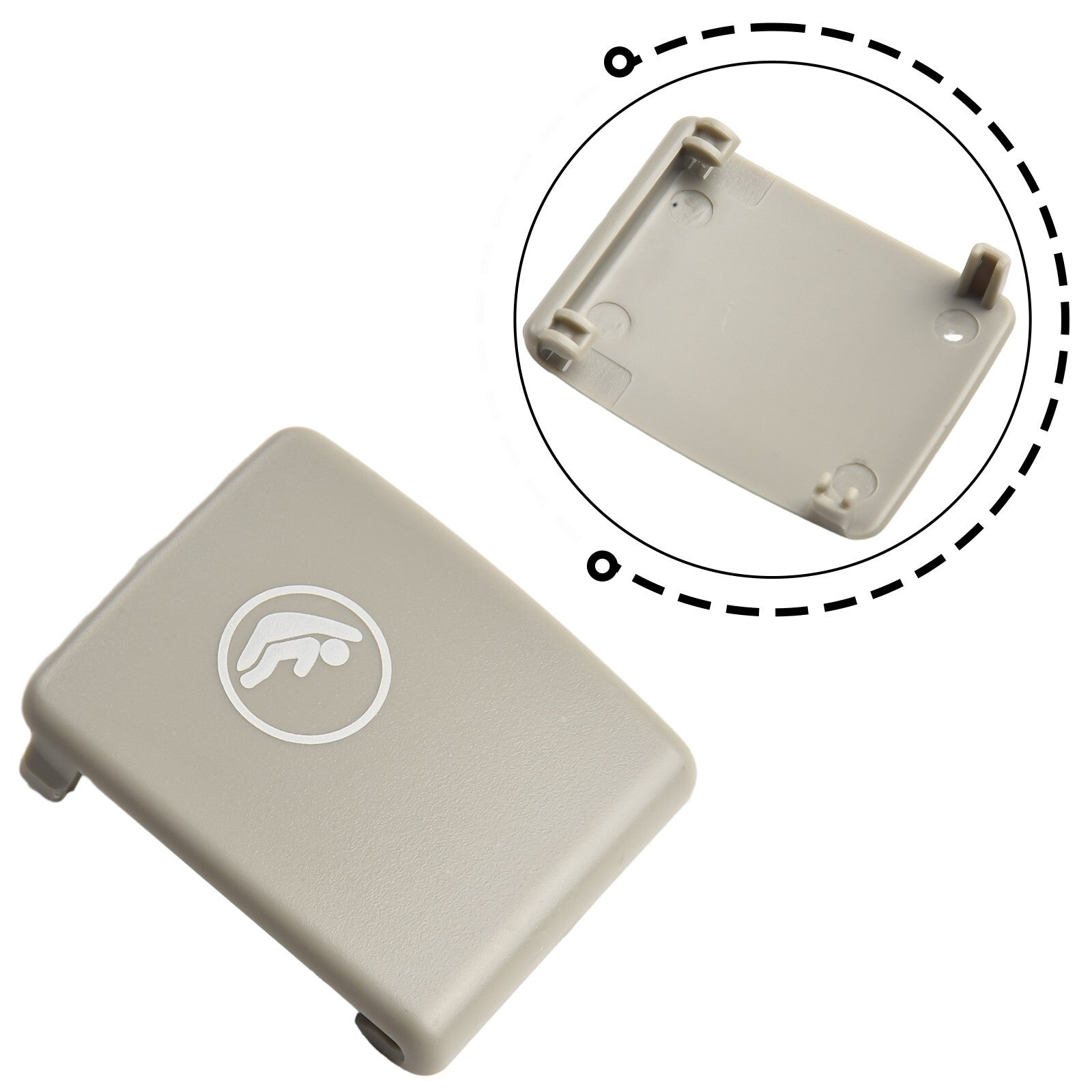 Rear Child for Seat Isofix Mount Cap Cover Beige for Volvo -V60 XC40 XC60 S90 V90 S60