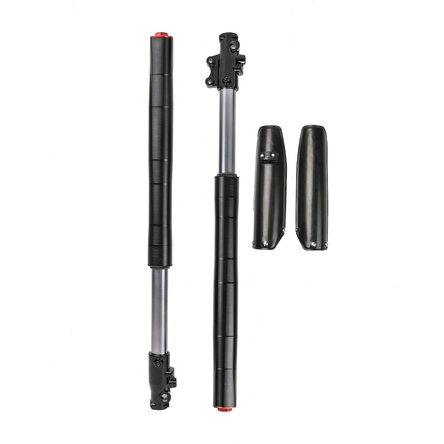 Upside-down 45mm/48mm front fork suspension, shock absorption for 110cc and 125cc Apollo Pit Bikes
