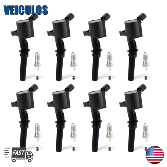 8 Ignition Coil  8 Iridium Spark Plug for Ford F150 5.4L 4.6L 6.8L FD503 SP413