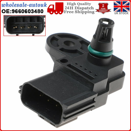 MAP SENSOR FITS for FORD TRANSIT MK7 (2006-2014) 2.2 2.4 3.2 TDCi 9660603480 NEW
