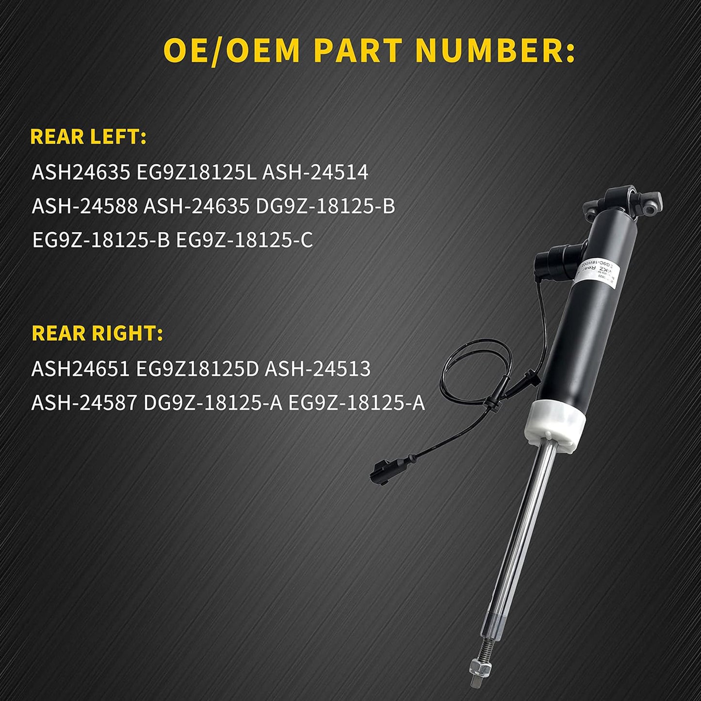 4X Front+Rear Shock Absorber CCD For 2018-2023 for Lincoln for Navigator for Ford Expedition