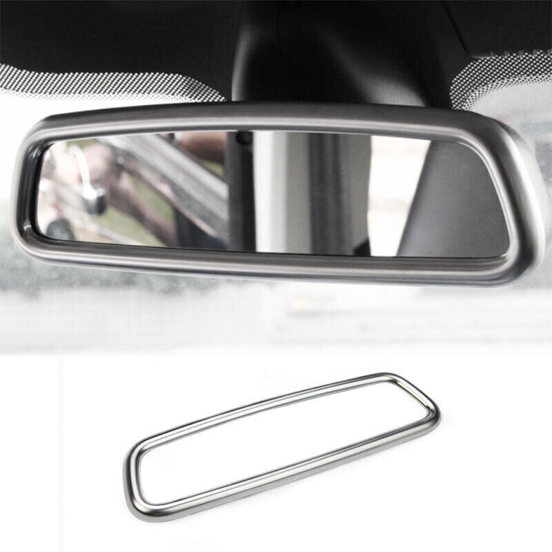 1X Matte Silver Inner Rear View Mirror Frame Trim For Discovery Sport 2015-2019