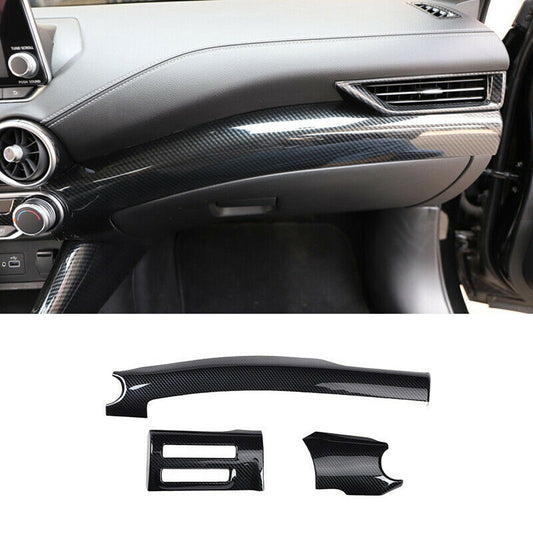for Nissan Sentra 2020-2022 Carbon Fiber interior Central Console Dashboard Trim