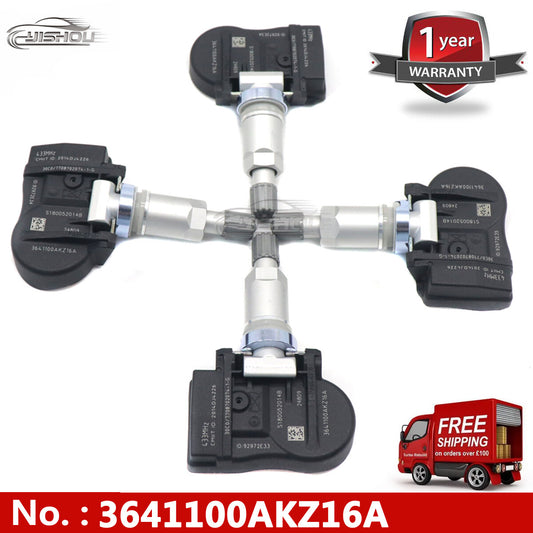4-pack Tire Pressure Monitoring System (TPMS) Sensors for Long Walls - Wingle5 3641100AKZ16A