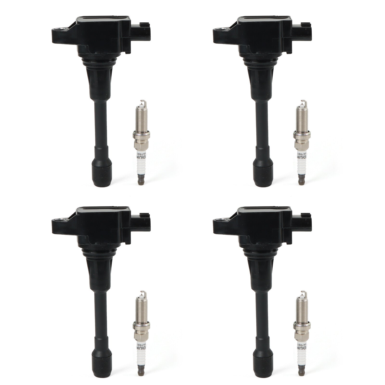 Ignition Coil  Spark Plug Kit for 07-19 for Nissan Altima Sentra Rogue Versa