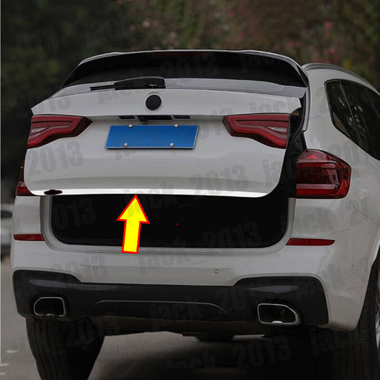 for BMW X3 G01 2018-2023 Steel Rear Trunk Tail Gate Door Lid Cover Trim