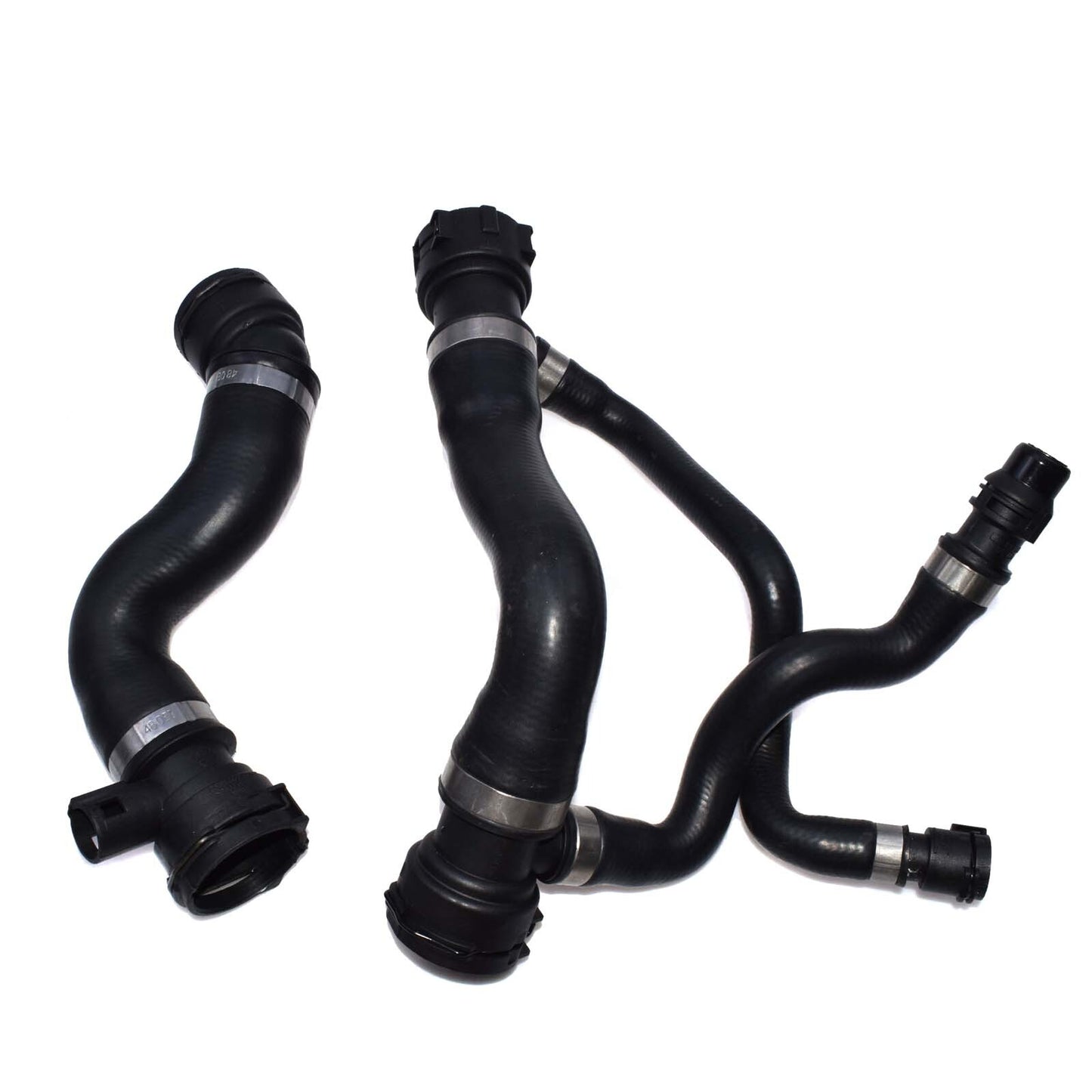 2Pcs Upper Lower Radiator To Thermostat Hose for BMW E60 525i 525xi 530i 530xi