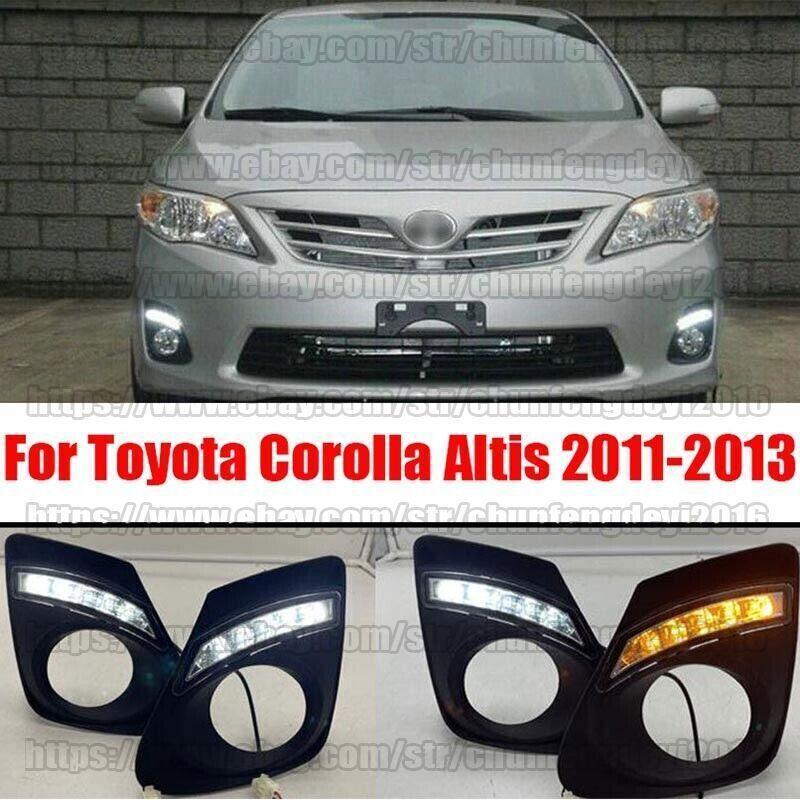 for Toyota for Corolla Altis 11-13 LED Daytime Running Light DRL Fog Signal Lamp set