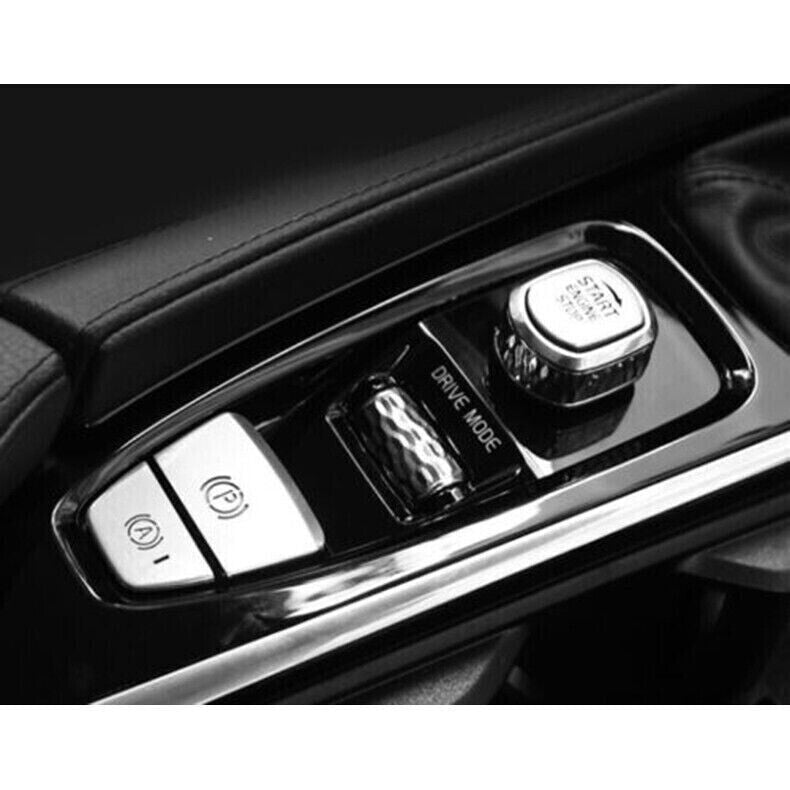 for Volvo S90 2017-22 Silver Console Gear Shift Box Button Switch Cover Trim3