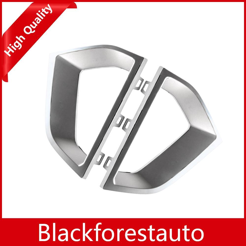 2 Front Bumper Left Right Foglight Frame Trim for G30 5-Series 2021 Chrome