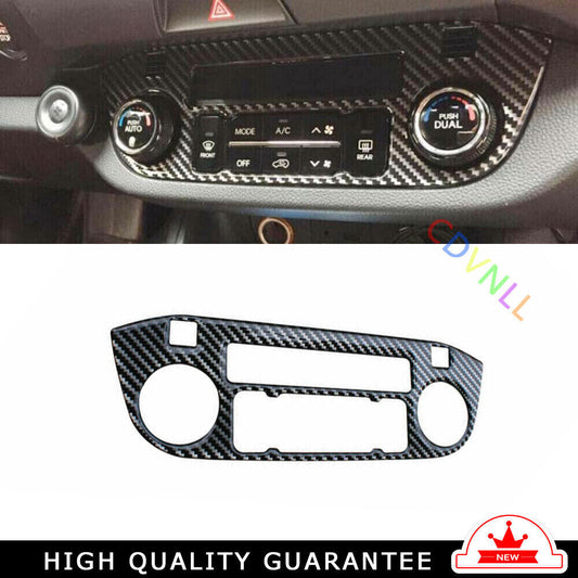 Console AC Switch Control Cover Trim for Kia Sportage R GL 2011-16 Carbon Fiber