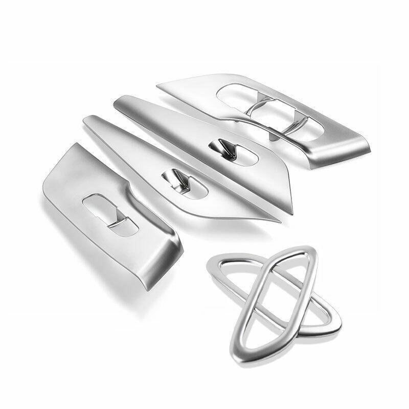 for Nissan Altima Teana 13-2018 Silver ABS Glass Window Lifting Lock Panel Trim