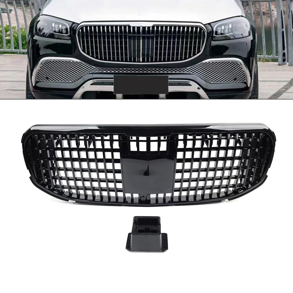Front Bumper Hood Grille for Benz GLS Class X167 2020-2024