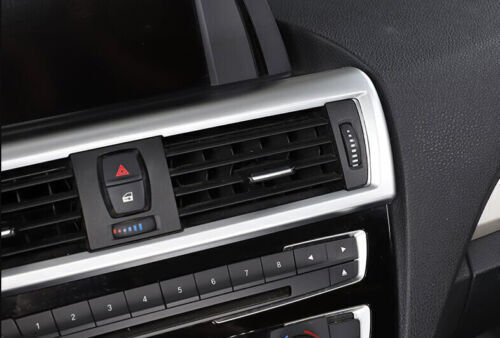 Matte Silver Air Outlet Vent Trim Fit for BMW F20 F21 F22 F23 Central Console