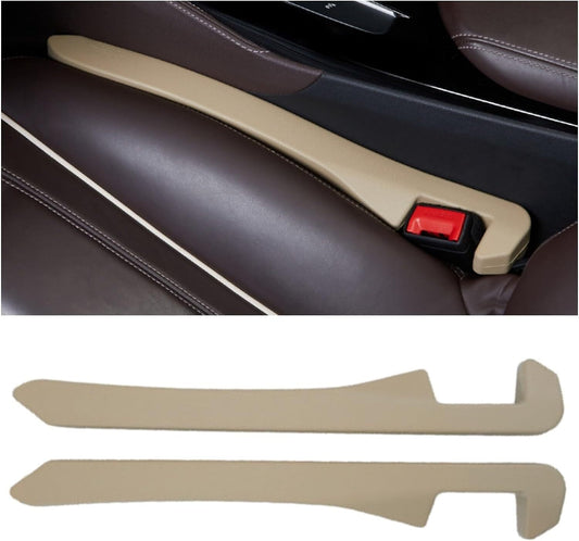 2pcs Beige Car for Seat Gap Filler Car SUV Truck for Seat Blocker Catcher Fill The Space