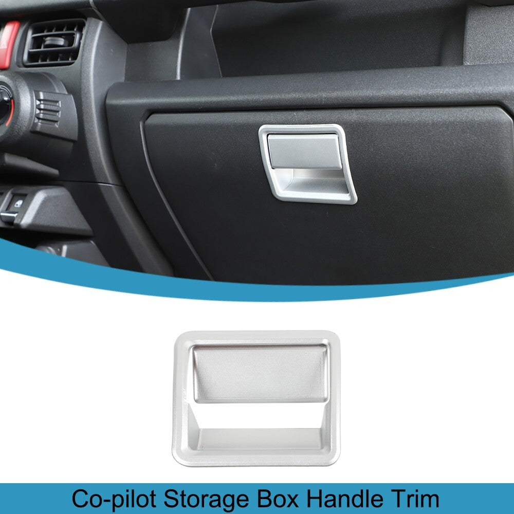Silver for Co -pilot Storage Box Handle Cover Trim Decor for Suzuki for Jimny 2019-2023