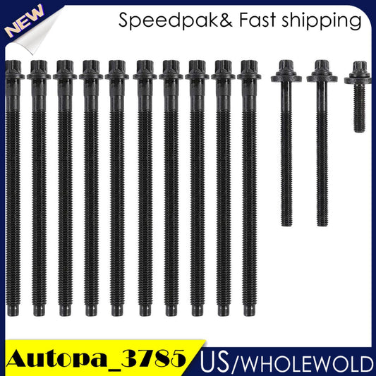 Cylinder Head Bolts Set 07-12 for Mini Cooper Countryman Turbo 1.6L DOHC N14 N16 N12