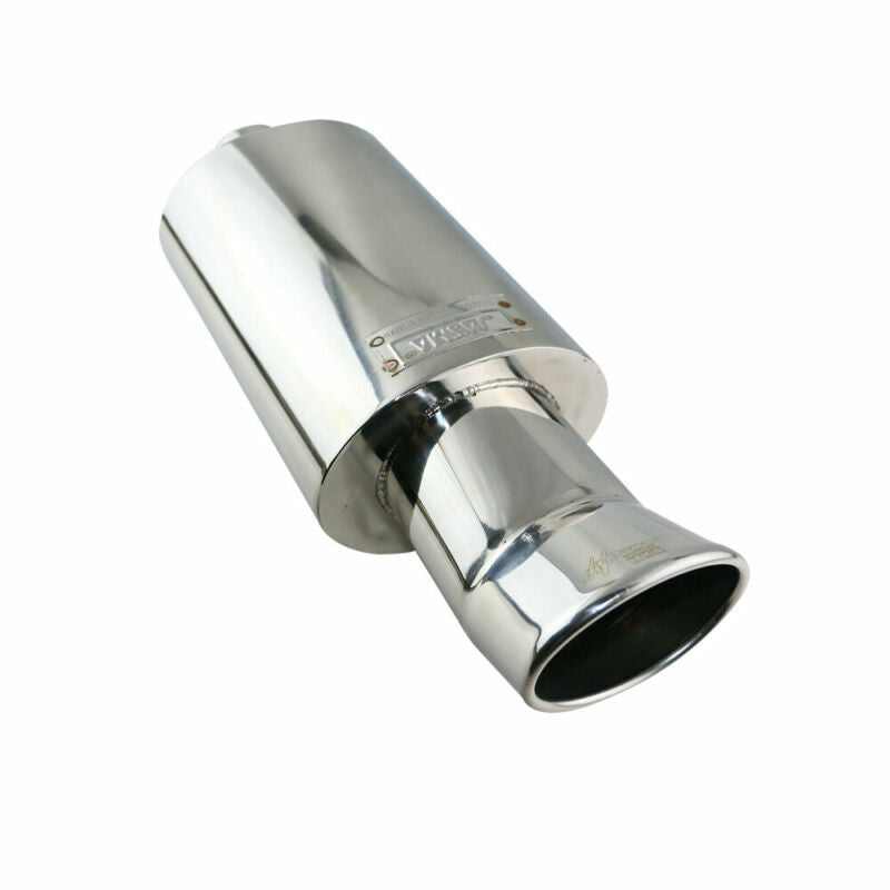 2.5 ID Sport Sound Muffler Tip Exhaust Tip Auto Car Resonator Sliver 444mm JZZ