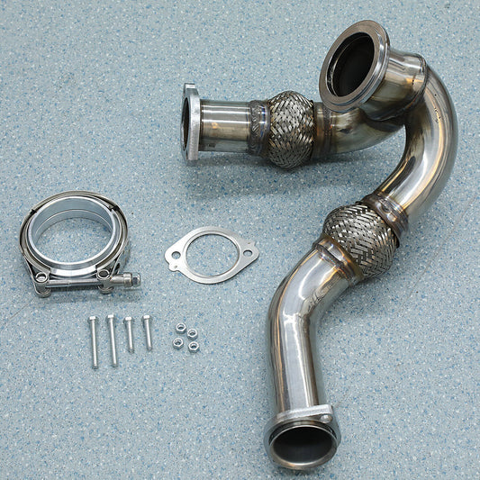 Y-PIPE UP PIPE TURBO INSTALL GASKET CLAMP Fits 2003-07 for FORD 6.0