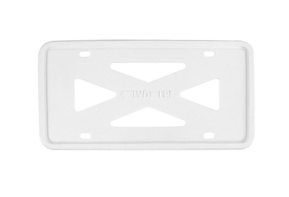 Car license plate frame cover cap, trunk white silicone, suitable for Hyundai