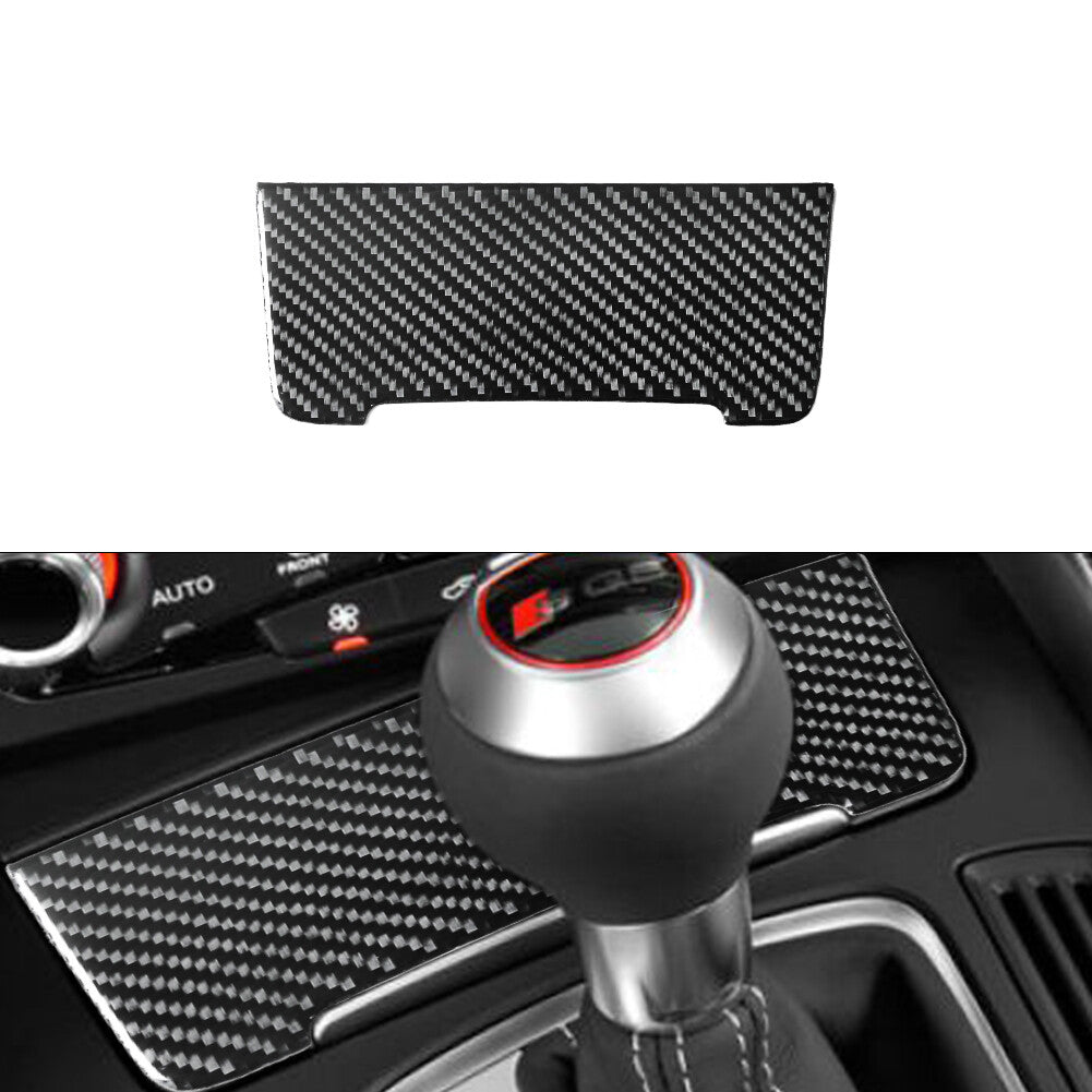 Storage Cigarette Lighter Lid Trim Cover Decor Carbon Fiber for Audi Q5 2009-017