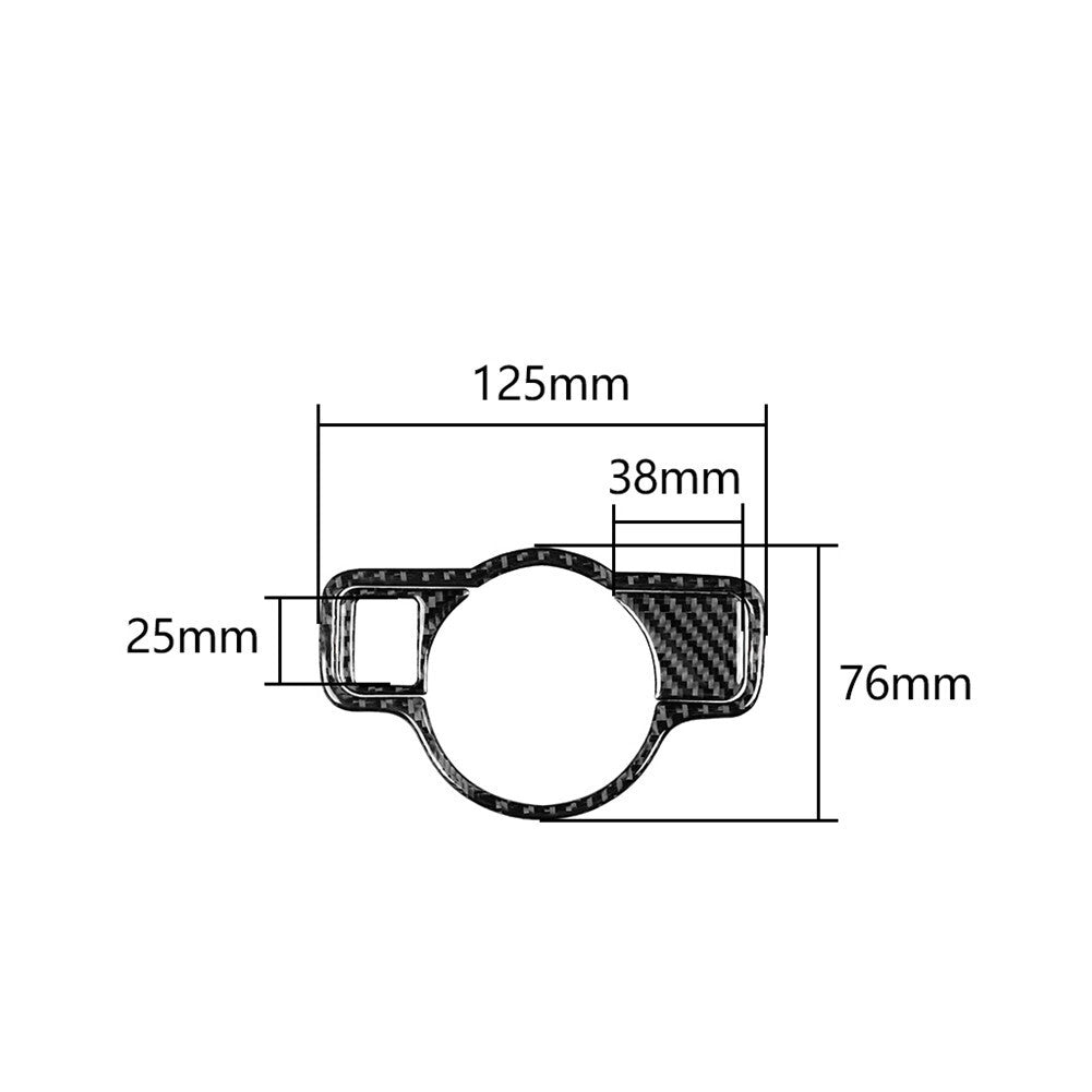 Carbon Fiber Headlight Button Trim for Mercedes-Benz CLA GLA GLE Type A