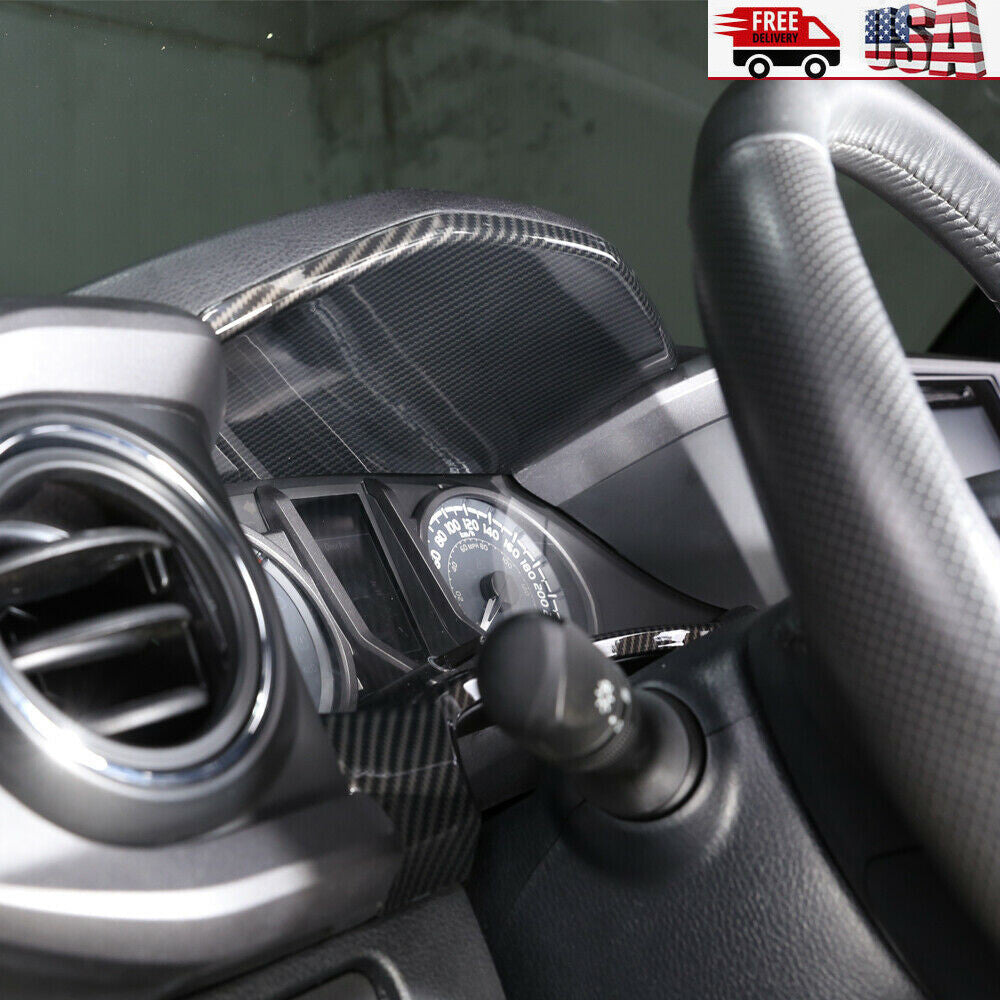 2 Matte Black Rear Door Window Lift Switch Cover Trim for Toyota @Tacoma 2016-2022