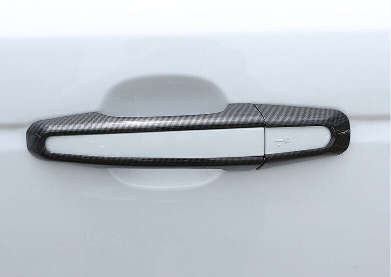 For Discovery Sport 2016-25 Carbon Fiber Exterior Side Door Handle Cover Trim 8X