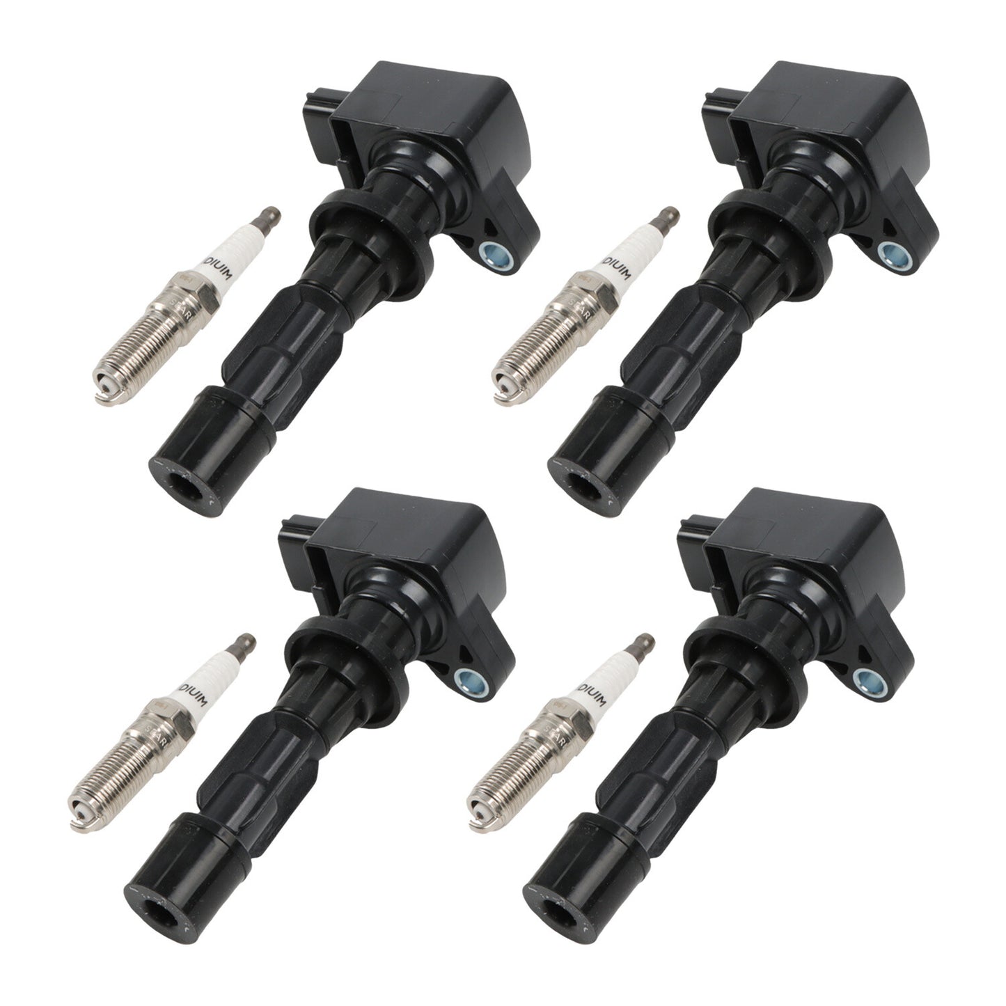 4Pcs Ignition Coil UF540  Iridium Spark Plug 90083 For 2006-2013 for Mazda 3