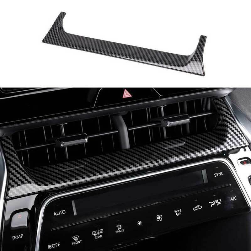 for Toyota Venza 21-2024 Carbon Fiber Look Center Air Vent Outlet Cover Trim 1P
